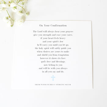 Personalised Girl's Confirmation Bracelet And Poem, 7 of 9