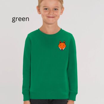 Childrens Eco Friendly Fox Sweatshirt, 4 of 12
