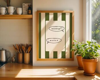 Meeting? Muted Office Culture Art Print, 6 of 6