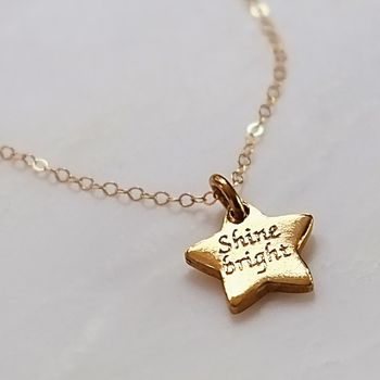 Personalised Gold Plated Star Necklace, 4 of 9