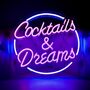 'Cocktails And Dreams' Neon Sign, thumbnail 1 of 5