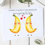 Personalised Banana Birthday Wife Card, thumbnail 2 of 2