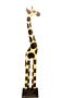 Hand Carved Wood Giraffe Sculpture Painted Ornament 80cm, thumbnail 1 of 4