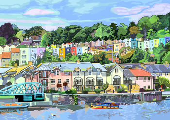 Bristol Harbour Illustration Art Print, 2 of 3
