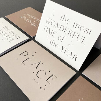 Modern Tonal Christmas Cards Multi Pack, 2 of 7