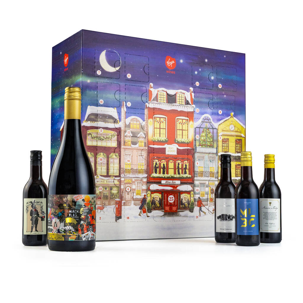 Luxury Red Wine Christmas Advent Calendar, 1 of 1