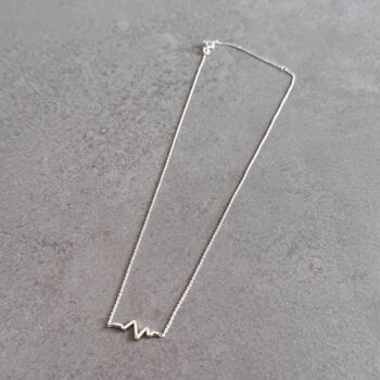 My Heart Sterling Silver Heartbeat Necklace – Meaningful Gift For Her, 6 of 6