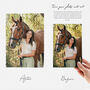 Horse And Rider Portrait Gift – Equestrian Gift, Gift For Horse Riders, thumbnail 2 of 9