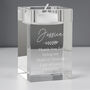 Personalised Leaf Glass Tea Light Holder, thumbnail 2 of 8