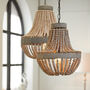 Anvers Wooden Bead Chandelier, thumbnail 3 of 4