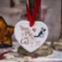 Cat Breed You Me And The Cat Ceramic Heart, thumbnail 4 of 8