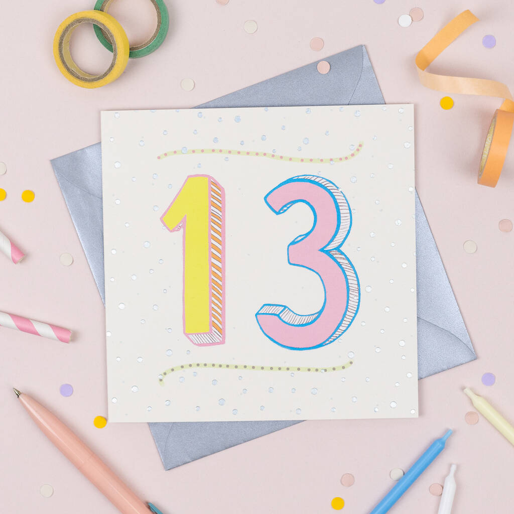 '13th' Birthday Card, 1 of 2