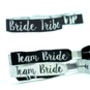Bride Tribe Silver/Black Hen Party Wristband Favours, thumbnail 9 of 12