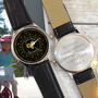 Personalised Wrist Watch With Aries Arabic Design, thumbnail 3 of 4