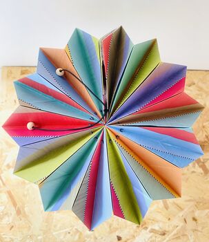 Origami Lampshade 'Mini Urchin', 5 of 12