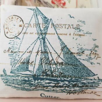 Nautical Boat Illustration Gift Pillow, 4 of 5