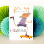 Skateboard Grandad Greetings Card, thumbnail 4 of 5