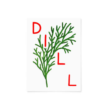 Dill Herb Print From An Original Painting, 9 of 10