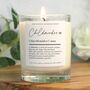 Childminder Gift, Childminder Definition Scented Candle, thumbnail 1 of 6