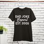 Personalised Dad Joke Expert Father's Day T Shirt, thumbnail 1 of 4