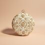 Asha Ivory Silk Round Clutch, thumbnail 1 of 7