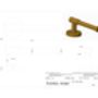 Brass Gold, Silver And Black Leather Door Lever Handles, thumbnail 2 of 12