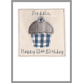 Personalised 21st Birthday Cupcake Card For Him, 8 of 8