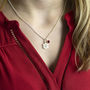 Silver Plated Snowflake Birthstone Charm Necklace, thumbnail 1 of 10