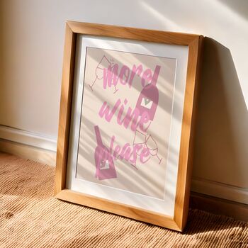 Wine Art Print Poster Wine Lover Gift, 4 of 6