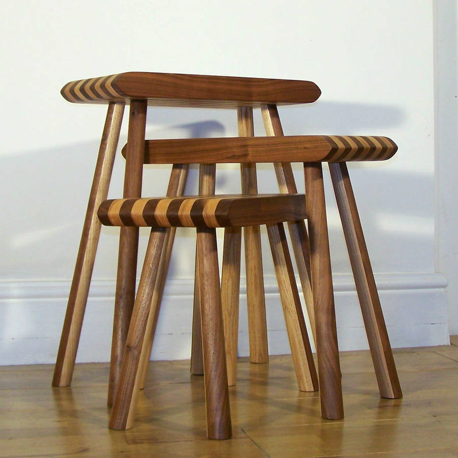 Humbugz ~ Tables Or Stools ~ Ash And Walnut, 1 of 8