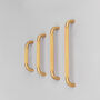 G Decor Satin Brass Solid Knurled T Bar Pull Handles, thumbnail 4 of 9