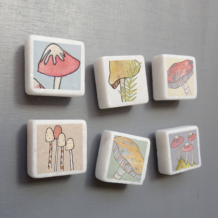 Toadstool Mini Marble Fridge By littlebirdydesigns