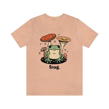 'Frog' Retro Graphic Cottagecore Tshirt For Frog Lovers, 6 of 7