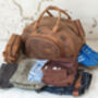 Leather Gym And Travel Holdall, thumbnail 5 of 11