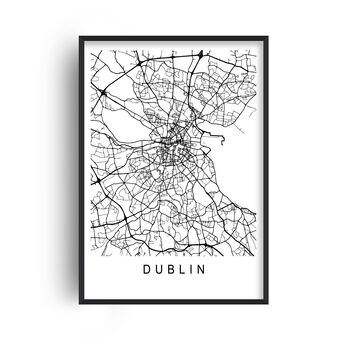 Dublin City Town Map Wall Print, 4 of 8
