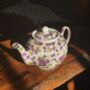 Two Cup Teapot In Ditsy Violet Chintz Design, thumbnail 8 of 8