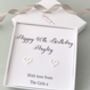 Personalised 40th Birthday Heart Earrings, thumbnail 1 of 3