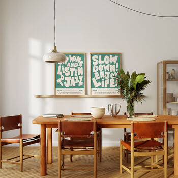 Slow Down Enjoy Life Bold Typographic Wall Art Print, 11 of 11