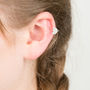 Silver Moon And Stars Ear Cuffs, thumbnail 2 of 5