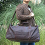 Genuine Leather Holdall Luggage Bag, thumbnail 4 of 12