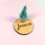 Personalised Table Name Plaques Settings Christmas Tree, thumbnail 7 of 11