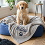 Personalised Grey Pet Blanket, thumbnail 1 of 5