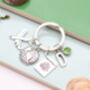 Personalised Travel Keyring Travel Bag Charm, thumbnail 4 of 11