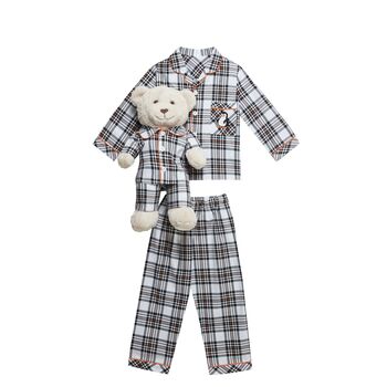 Alle Kids Pyjama Set With Matching Teddy Bear, 3 of 4