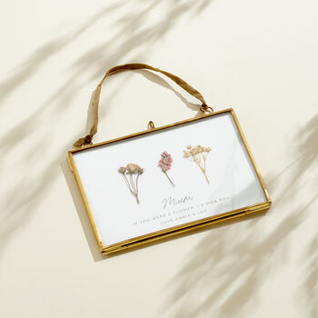 Personalised Pressed Flower Quote Frame, 5 of 6