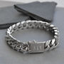 Sterling Silver Heavy Curb Bracelet, thumbnail 1 of 6