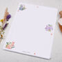 A4 Letter Writing Paper With Cute Bunny And Flowers, thumbnail 3 of 4