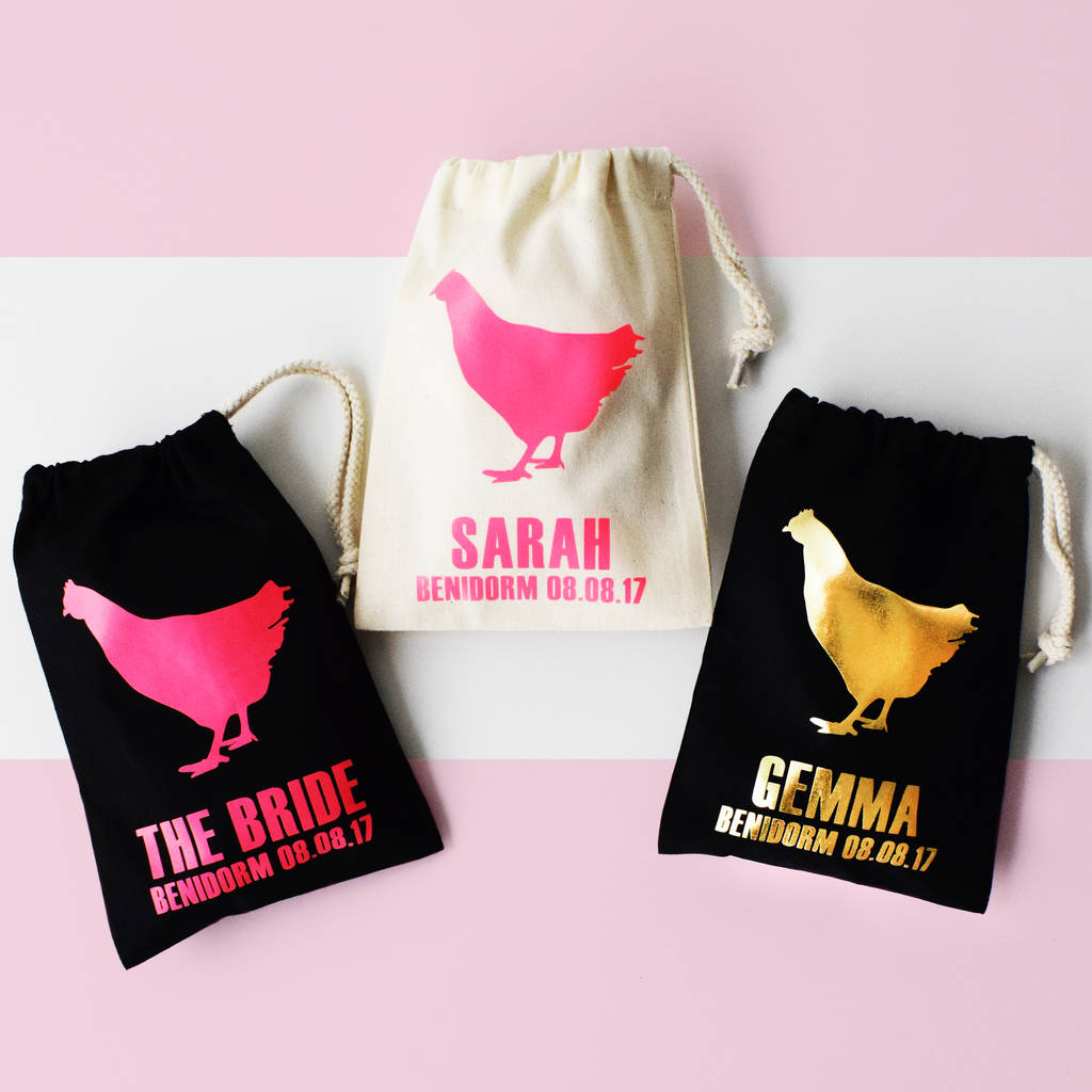 Personalised Hen Party Bags, Big Hen, 1 of 4