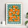 La Dolce Vita Oranges Print, thumbnail 4 of 4