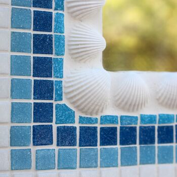 Handmade White Shells Mosaic Mirror, 4 of 4